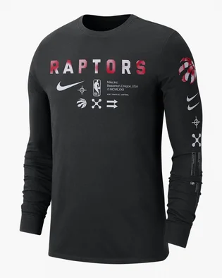 Лонгслив мужской Nike Toronto Raptors MenS Nba Long-Sleeve T-Shirt Black DZ0368-010