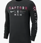 Лонгслів чоловічий Nike Toronto Raptors MenS Nba Long-Sleeve T-Shirt Black DZ0368-010