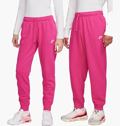 Штани жіночі Nike Sportswear Club Fleece Mid-Rise Joggers Pink DQ5191-615