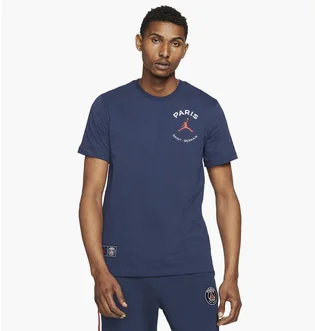 Футболка чоловіча Air Jordan Psg X Paris Saint-Germain Logo Blue DB6514-410