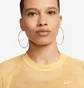 Футболка женская Nike Nsw Air Aop Mesh Crop Top Yellow DV8245-795