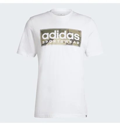 Футболка чоловіча Adidas Camo Linear Graphic White IN6473
