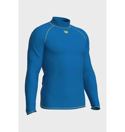 Лонгслив мужской Arena Rash Vest Graphic Blue 011107-830