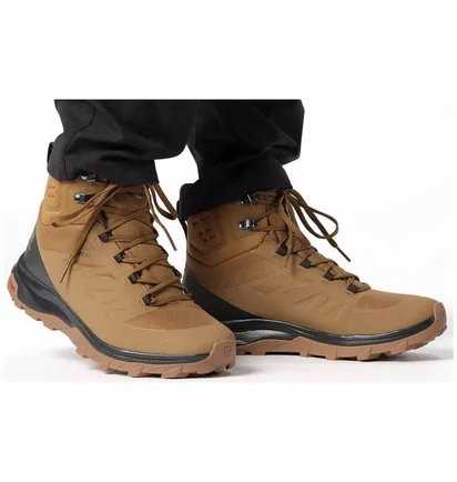 Ботинки мужские Salomon Outblast Ts Cswp Brown 473825