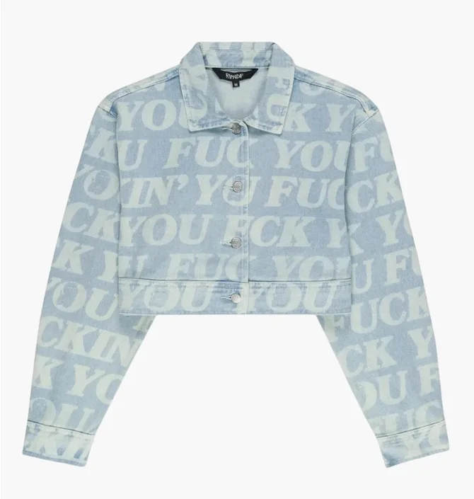 Куртка женская RipNDip Fuckin Fuck Blue RNDFAL24W01