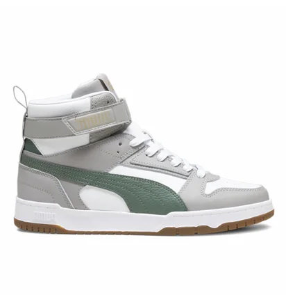 Кроссовки мужские Puma Rbd Game High Top Sneakers Grey/White 385839-17