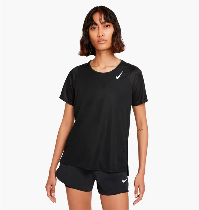 Футболка женская Nike Dri-Fit Race Czarna Black DD5927-010