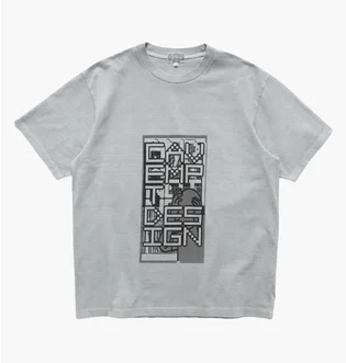 Футболка мужская Cav Empt Short Sleeve Mock Neck Grey CES27T08