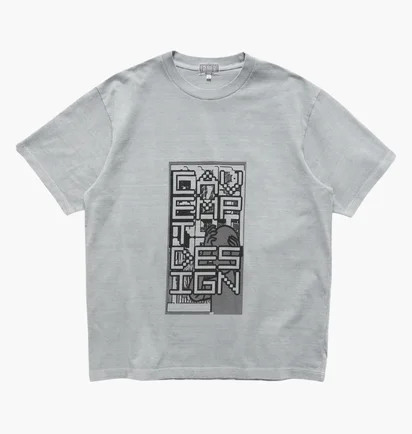 Футболка мужская Cav Empt Short Sleeve Mock Neck Grey CES27T08