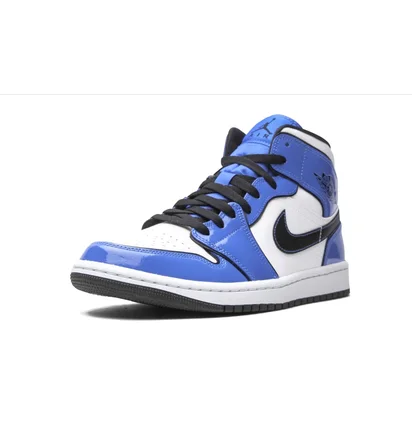 Кроссовки мужские Air Jordan 1 Mid Se White/Blue DD6834-402