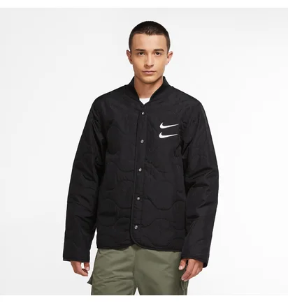Куртка мужская Nike M Nsw Swoosh Jkt+ Quilted Black Cu3922-010