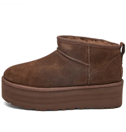Уггі жіночі UGG Classic Ultra Mini Platform Boot Brown 1135092-BCDR