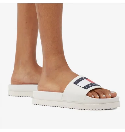 Тапочки унисекс Tommy Jeans Elevated Flatform Slider Beige EN0EN02451-YBL