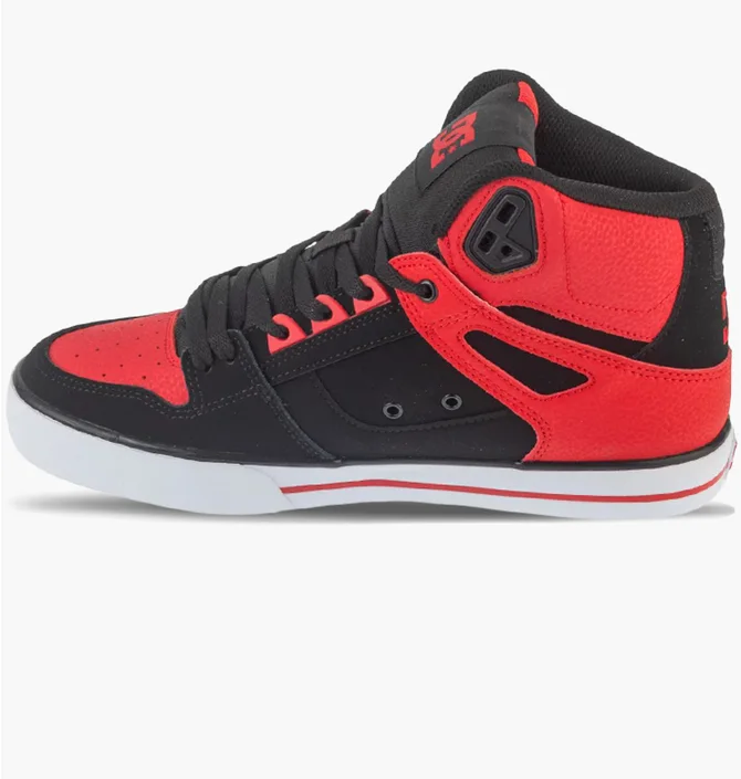Кросівки чоловічі DC Pure High-Top Wc Black/Red ADYS400043-FWB