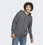 Толстовка мужская Adidas Essentials French Terry 3-Stripes Full-Zip Hoodie Grey Ic9837