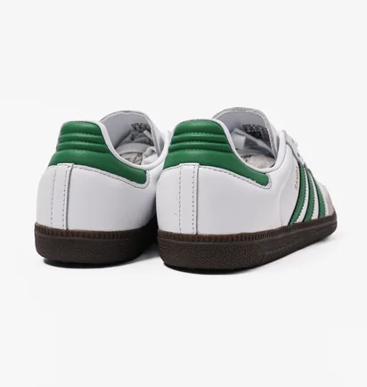 Кроссовки унисекс Adidas Samba Og White & Green White IG1024