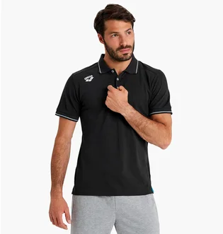Поло унисекс Arena Team Poloshirt Solid Black 004901-500
