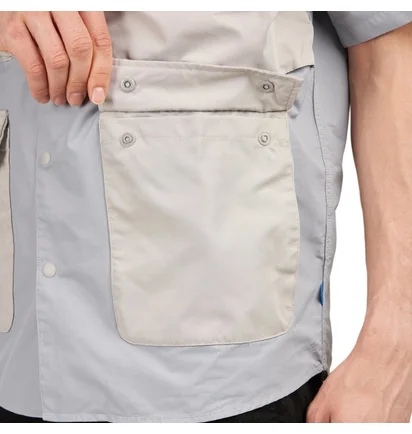 Рубашка унисекс Liberaiders Lr Utility S/S Shirt Grey 712032201