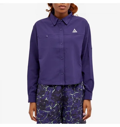 Рубашка женская Nike Acg Long Sleeve Trail Top Violet FB7887-555