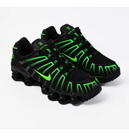 Кроссовки мужские Nike Shox Tl Black/Green AV3595-012