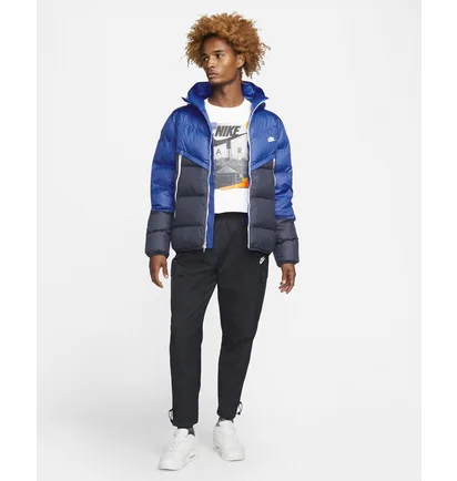 Пуховик чоловічий Nike M Nk Sf Wr Pl-Fld Hd Jkt Blue Dr9605-480