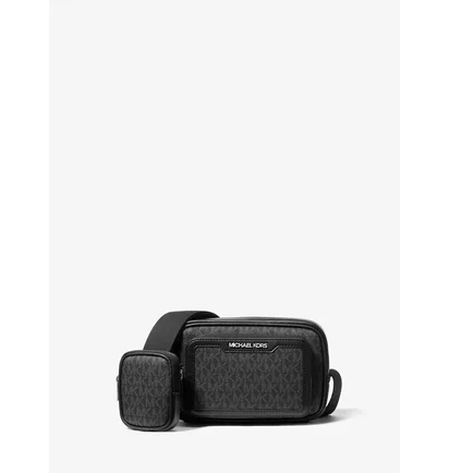 Сумка чоловіча Michael Kors Cooper Signature Logo Camera Crossbody Bag With Pouch Black 37T5LCOM1B-BLACK-120436