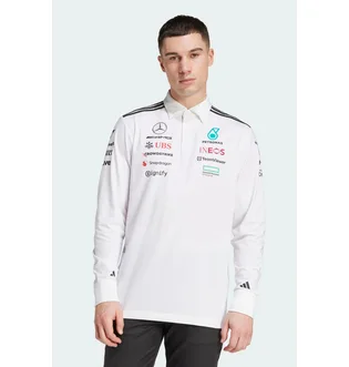 Поло чоловіче Adidas Mercedes - Amg Petronas Formula One Team White JX0757