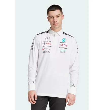 Поло чоловіче Adidas Mercedes - Amg Petronas Formula One Team White JX0757
