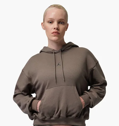 Кофта женская Nike Sport Crossover WomenS Dri-Fit Fleece Hoodie Black IB2498-040