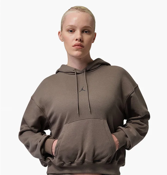 Кофта женская Nike Sport Crossover WomenS Dri-Fit Fleece Hoodie Black IB2498-040