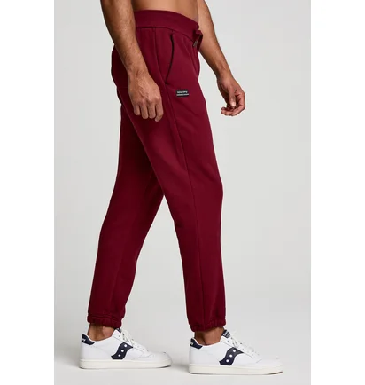 Штаны унисекс Saucony Recovery Sweatpant Bordo 800049-SUA3