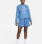 Свитшот женский Nike Swoosh Fly Boxy Long-Sleeve T-Shirt Light Blue Dx0726-407