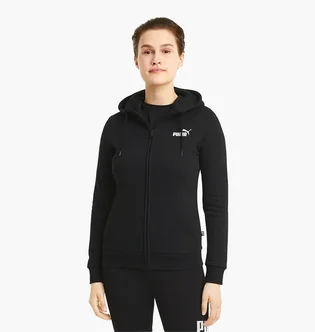 Толстовка жіноча Puma Essentials Full-Zip Hoodie Black 586811-01