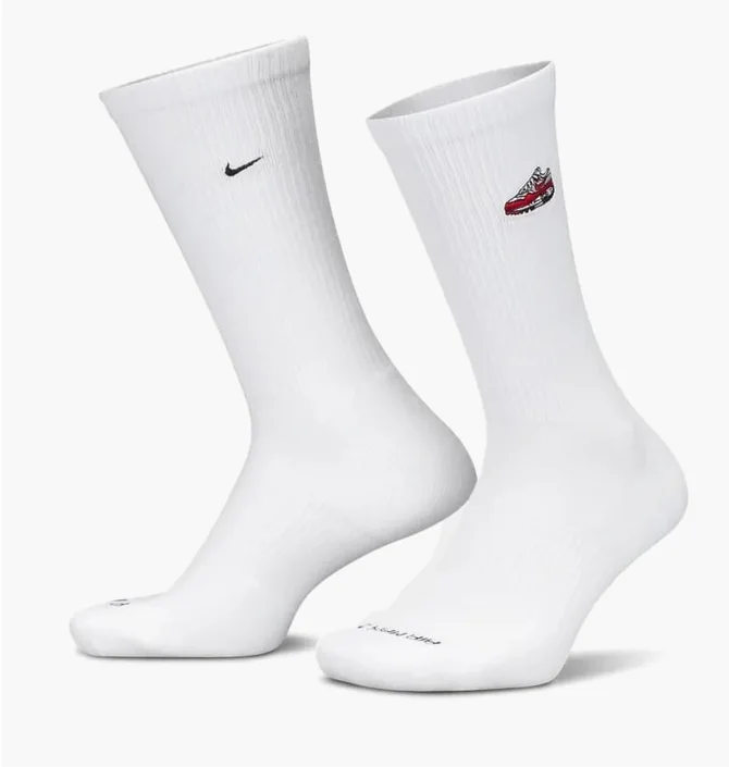 Носки унисекс Nike Everyday Plus Cush CrewWhite (1 пара) FQ0327-100