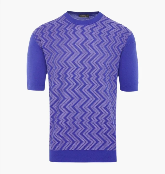 Футболка мужская Cesare di Napoli Collection Blue M-134822
