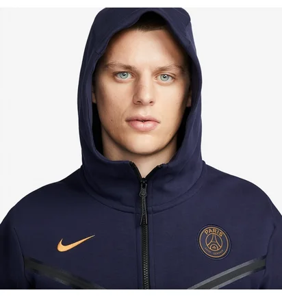 Толстовка чоловіча Nike Paris Saint-Germain 23/24 Nsw Tech Fleece Hoodie Fzwr Blue DV4827-498