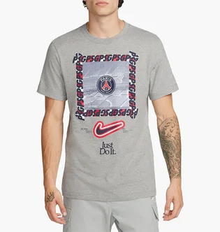 Футболка мужская Nike T-Shirt Psg M Nk New Dna Tee Grey FD1090-010