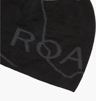 Шапка мужская ROA Logo Black RBUW288YA12-BLK0001