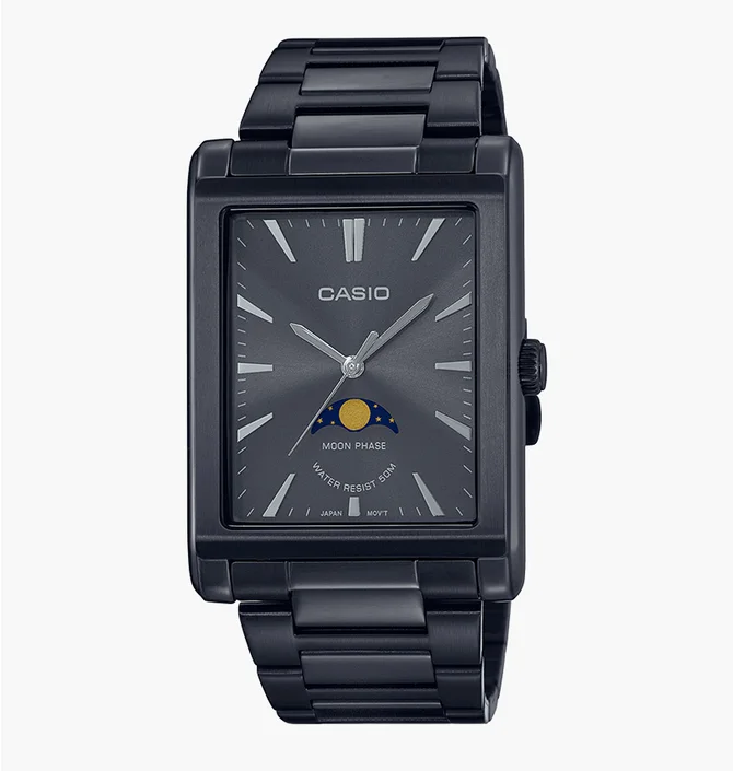 Часы мужские Casio Enticer Moon Phase Quartz MTP-M105B-1A