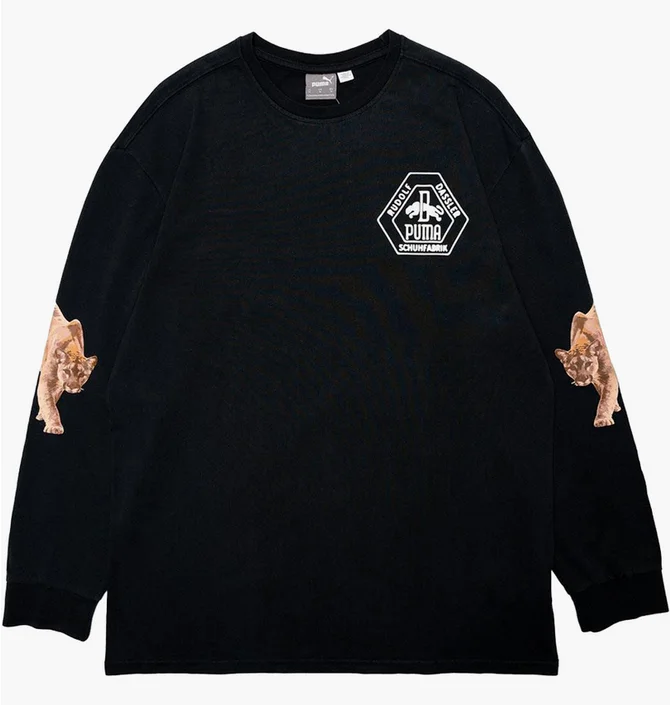 Лонгслив мужской Puma Rhuigi Long Sleeve Tee Black 589067-01