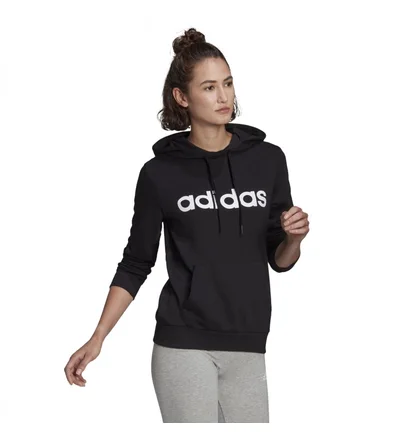 Худи женское Adidas W Lin Ft Hd Black GL0635