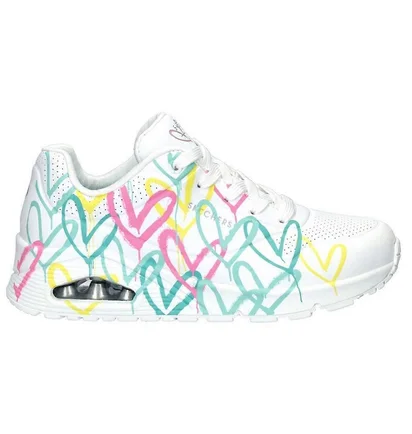 Кросівки жіночі Skechers Uno Changed Love White 177982-WMLT