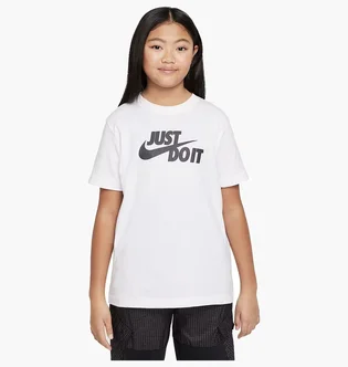 Футболка детская Nike Sportswear Big Kids T-Shirt White HM5844-100