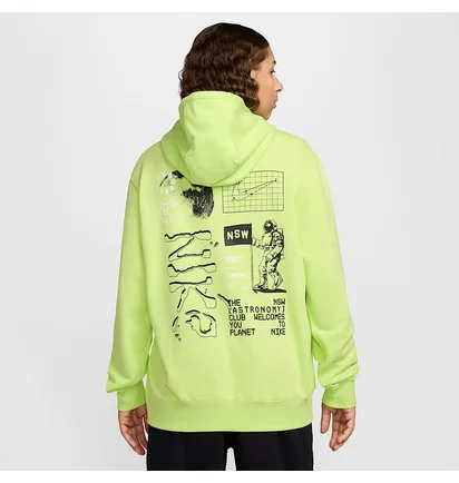 Худі чоловіче Nike Club Ft Moon Gfx Green HQ8594-736