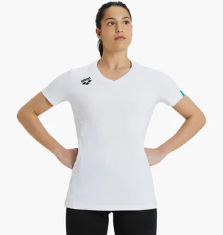 Футболка жіноча Arena Team T-Shirt Panel White 004892-100