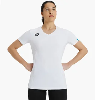 Футболка женская Arena Team T-Shirt Panel White 004892-100