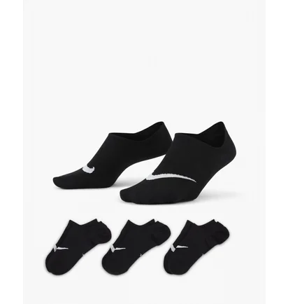 Шкарпетки жіночі Nike U Nk Everyday Plus Ltwt Footie Black (3 пари) SX5277-011