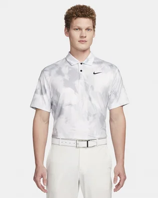 Поло чоловіче Nike Dri-Fit Nike Tour White/Grey FD5935-100