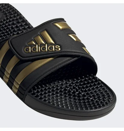 Тапочки унисекс Adidas Adissage Slides Black/Yellow Eg6517