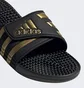 Тапочки унисекс Adidas Adissage Slides Black/Yellow Eg6517